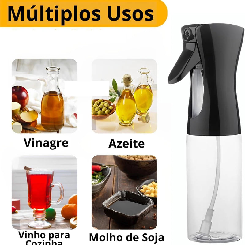 Pulverizador Culinário Spray 300ml para Azeite, Vinagre e Outros Líquidos