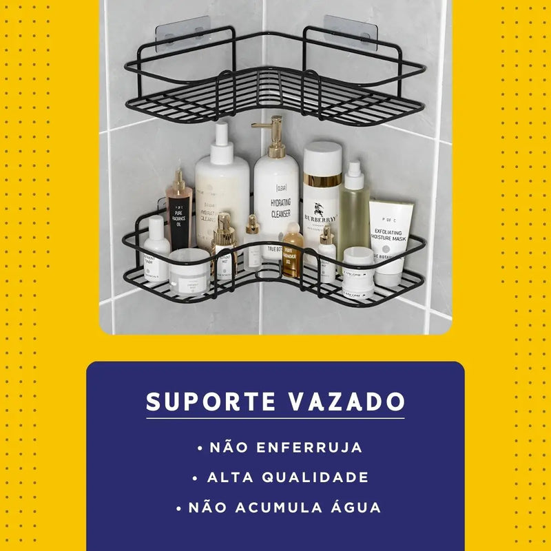 Suporte de Banheiro Organizador – Porta Shampoo e Sabonete